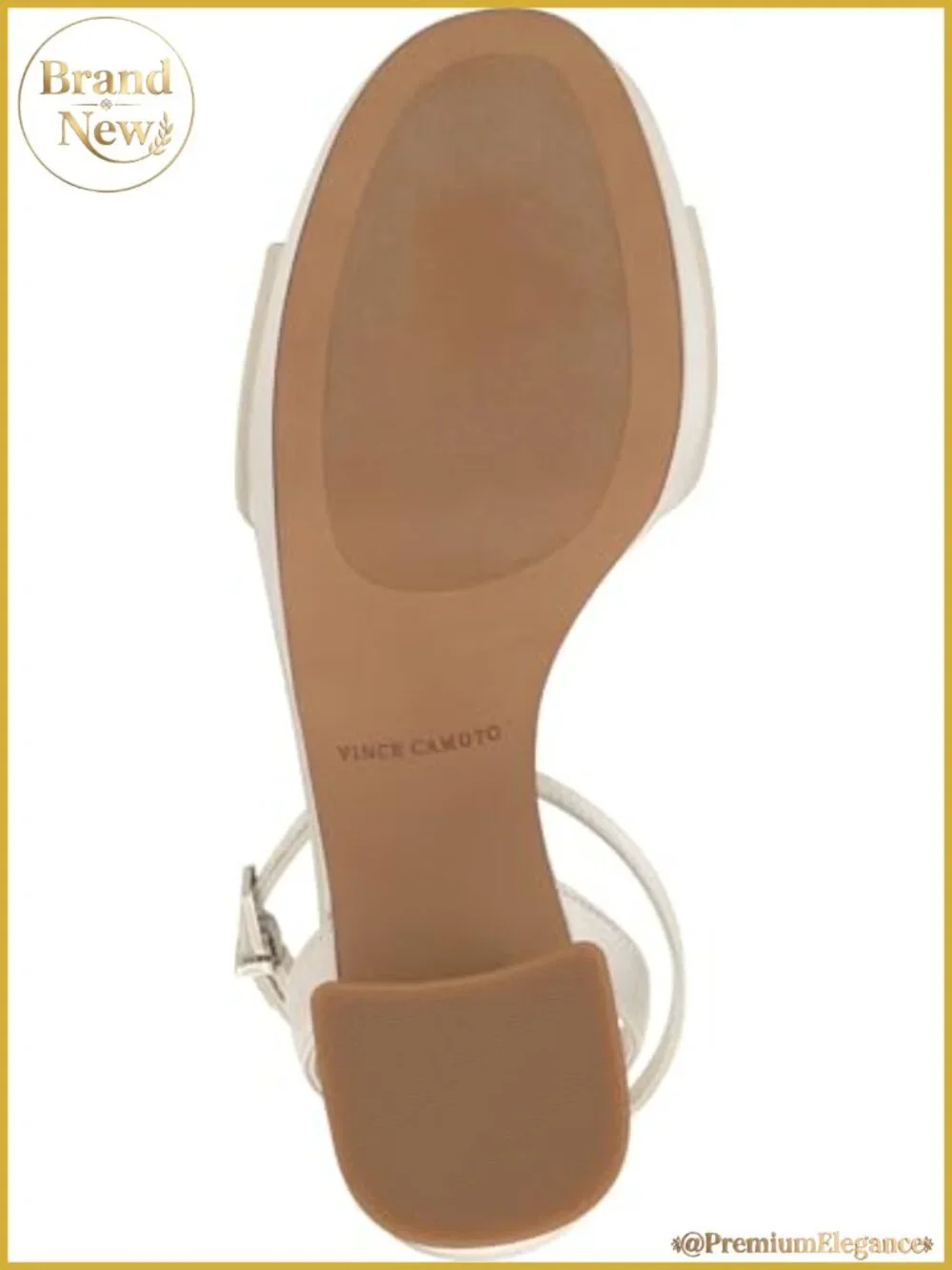 Women's Platform Sandals with Leather Upper, Chunky Block Heel, Ankle Strap